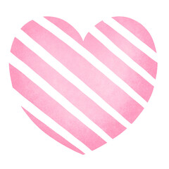 Obraz premium pink heart with ribbon