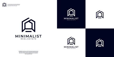 Elegant Home Real estate logo design inspiration