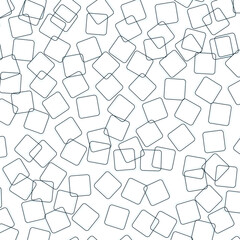 Transparent ice cubes or squares with subtle shadows form a geometric background.