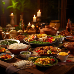 Fototapeta premium Festival foods,Asia