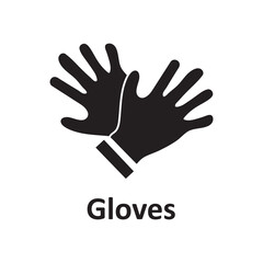 Gloves icon. Gloves icon for banners, medical services icon simple illustration on white background..eps