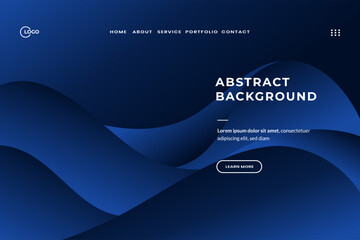 Dynamic Blue Abstract Background Stunning Flat Illustration for Modern Web Projects