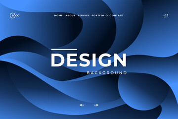 Dynamic Blue Abstract Background Stunning Flat Illustration for Modern Web Projects