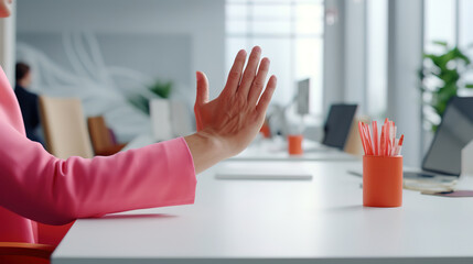 A Successful Businesswoman Managing Her Business Works in a Cozy Kitchen