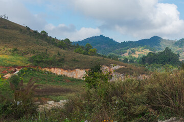 Fototapeta na wymiar landscape of Kalaw Hills