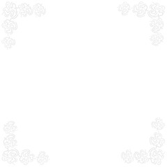 frame with snowflakes