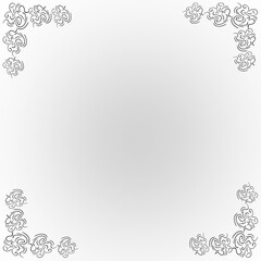 abstract floral frame