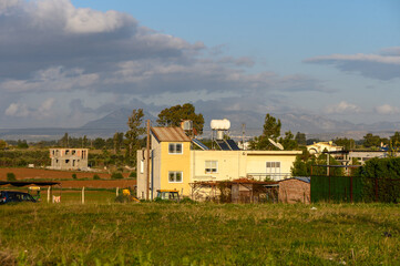 Mediterranean style houses in a village on the island of Cyprus 1