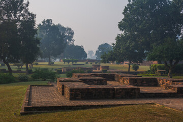 Ruins of Jetavana monastery in India