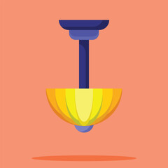 Hanging lamp icon. Subtable to place on light, interior, etc.