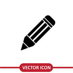 Pencil icon vector. simple flat trendy style illustration on white background..eps