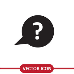 Question icon vector. Simple flat trendy style illustration on white background..eps