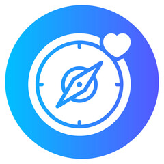 compass gradient icon