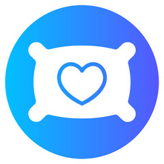 pillow gradient icon