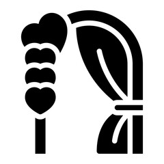 wedding arch glyph icon