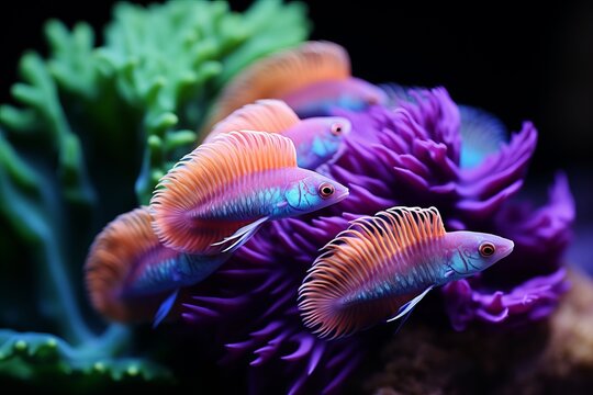 鮮やかな熱帯魚,Generative AI AI画像