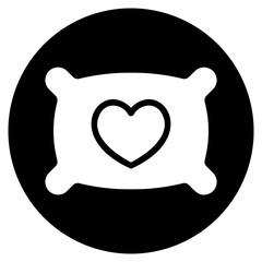 pillow glyph icon