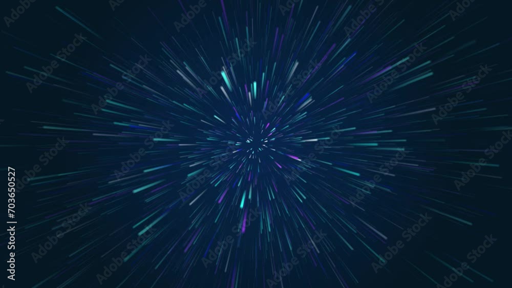 Poster big data technology background, transmitting large data through the network at high speed it's a lin