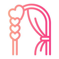 wedding arch gradient icon