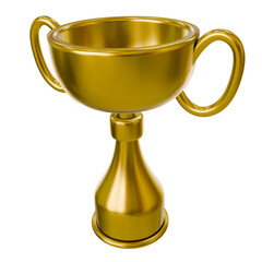 Gold Trophy 3D Icon