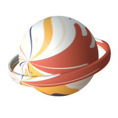 3d planet pluto ilustrator