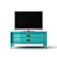 TV stand cyan