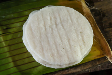 Kerala Indian traditional kitchen cooking or making Idly. Healthy breakfast steamed food. Ramasseri idli near Palakkad Kerala India. 