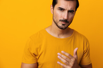 Man background gesture fashion lifestyle portrait studio