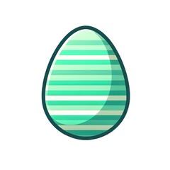 Fototapeta premium colorful Easter egg isolated on a Transparent background 