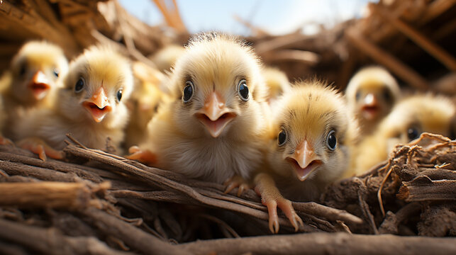 baby chicken and ducklings