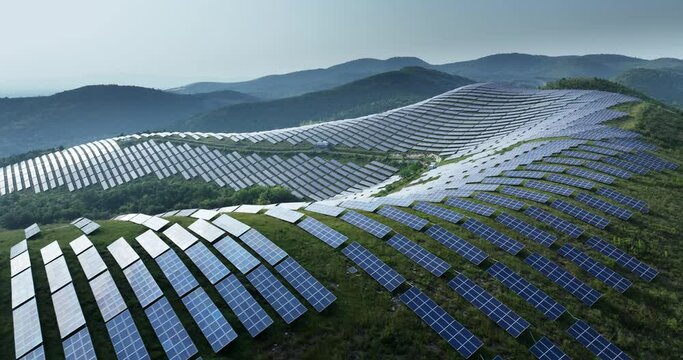 view of solar power panels