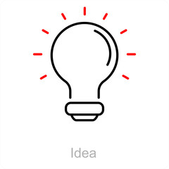Idea and creative icon concept 