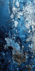 Grunge Background Texture in the Style Navy Blue and Silver - Amazing Grunge Wallpaper created with Generative AI Technology