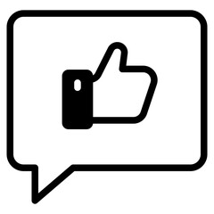 Fototapeta premium thumb up, good review