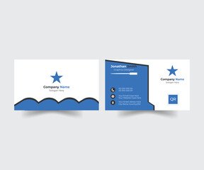 business card template, Business card, Blue modern company business card  vector design, Corporate blue card, Corporate business card  