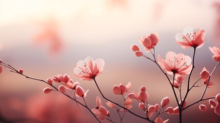 Soft color flower background Created with generative Ai
