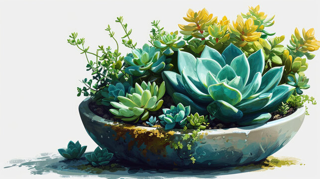 Jade Plant Logo: Lush Growth