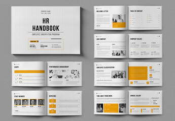 Employee Handbook Landscape Template Design