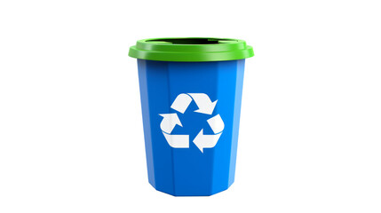 recycling bins isolated on transparent background