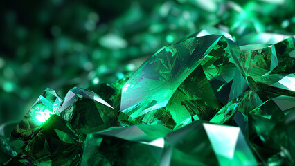 Abstract Emerald Texture Design