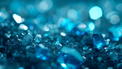 Shiny Blue Lights on Sapphire Texture