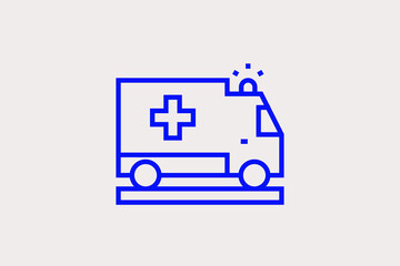 ambulance car icon © henryjames