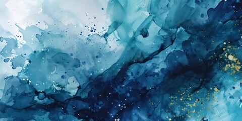 Fototapeta na wymiar Paint background navy blue color grunge trendy holographic soft texture.
