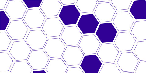 Illustration of hexagon pattern is abstract pattern arranged of hexagon from shape of beehive and honeycomb