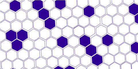 Obraz na płótnie Canvas Illustration of hexagon pattern is abstract pattern arranged of hexagon from shape of beehive and honeycomb
