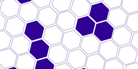Obraz premium Illustration of hexagon pattern is abstract pattern arranged of hexagon from shape of beehive and honeycomb