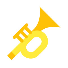 音楽、トランペットを表すカラースタイルのアイコン © efuroku