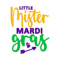 Little Mister Mardi Gras SVG