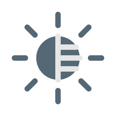 写真、明るさ、コントラストを表すカラースタイルのアイコン