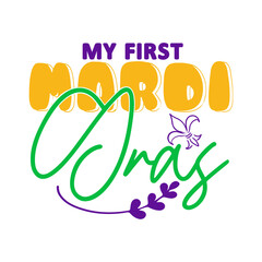 My First Mardi Gras SVG